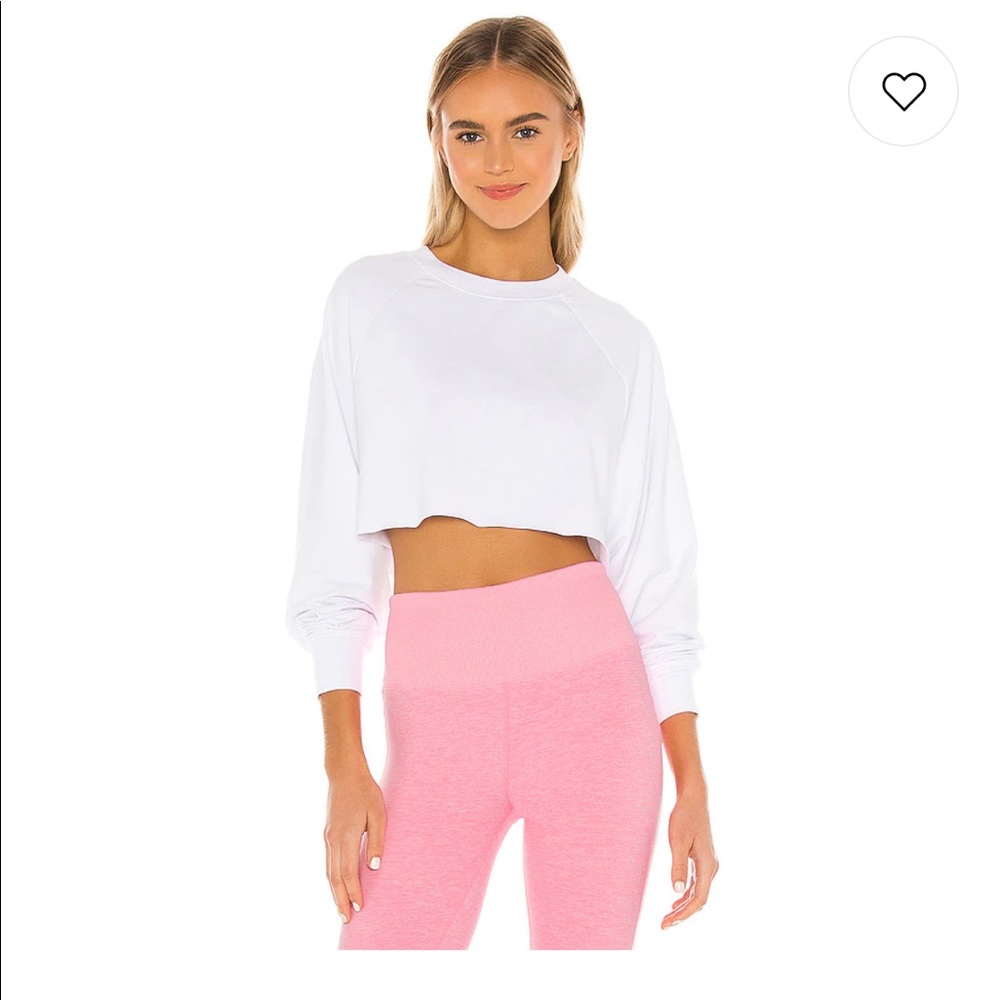 Alo Double Take Pullover in White